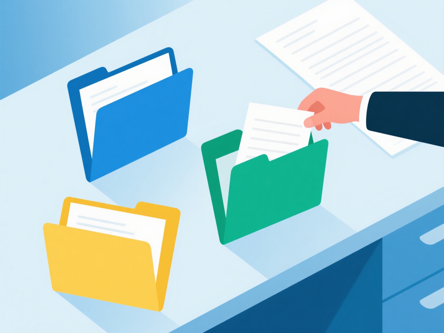 How to organize abstracts for a class assignment