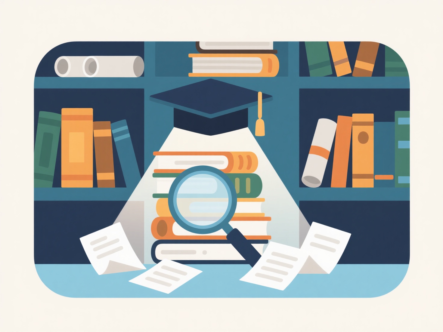 How to search for scholarly works for a dissertation