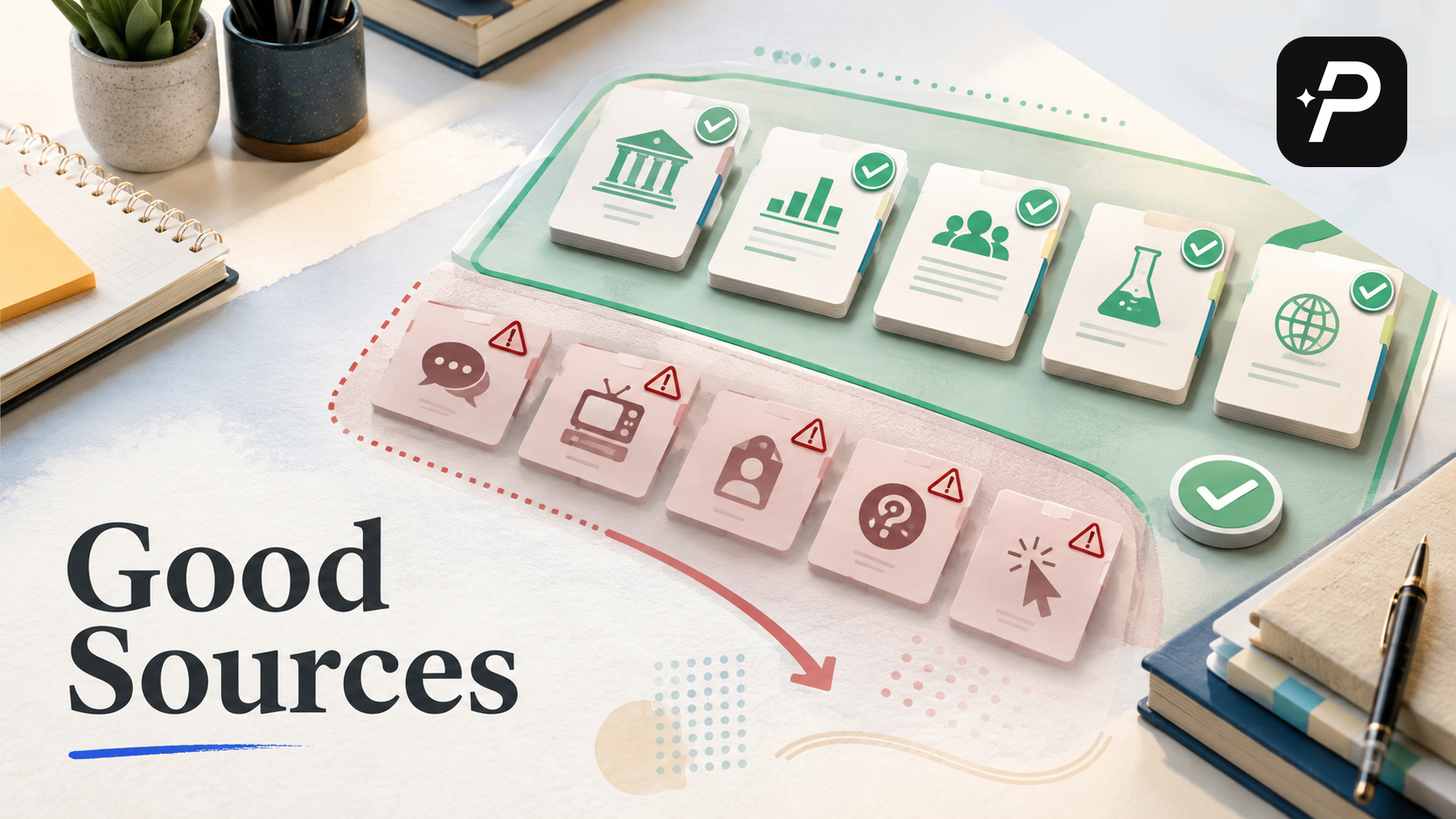 Editorial cover for Good Sources for a College Research Paper: What Counts and What Does Not